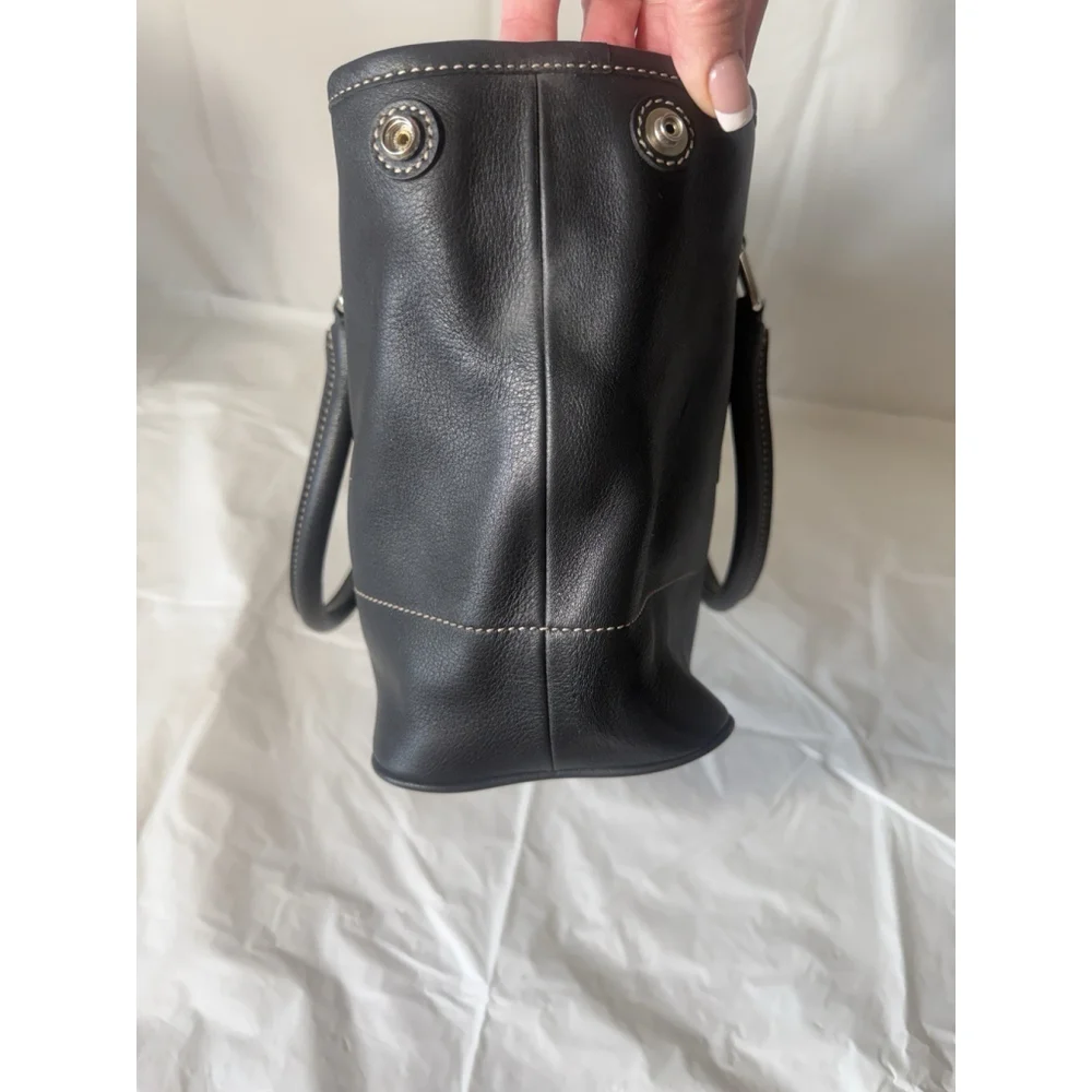 Coach Vintage Coach Hamptons Satchel doctor bag glove-tanned leather 7755 black - Picture 9 of 16